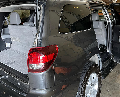 interior of an suv